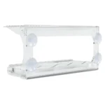 W2B VidaXL Window Bird Feeder Transparent Acrylic 11.8 X 4.7 X 5.9 in for Animal Lovers – styled in a modern Outdoor setting