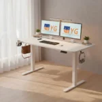 48*24 Inch Electric Height Adjustable Desk,Standing Desk , Computer Desk &Office Desk for Home