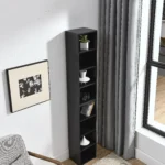 8-Tier Adjustable Media Tower Rack CD DVD Slim Storage Cabinet Tall Narrow Bookcase Display Bookshelf for Home Use – styled