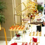 10 -18PCS Gold Shiny Metal Cake Snack Stand With Acrylic Plate Buffet Banquet Decor Wedding Floral Dessert Table Display Holder - Image 19