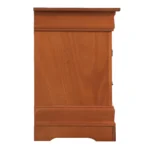 Oak Nightstand with Two Drawers – Classic Bedroom Storage – top view