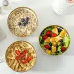 LETAOTAO Luxury Gold Rim Porcelain Dinnerware Set Nordic Style High Quality Ceramic Tableware Bowls Polished Technique