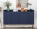 Modern buffet cabinet in solid wood with elegant antique design