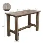 Modern Wooden Convertible Dining Table 4 Seater for Living Dining Home Office – styled in a modern Rectangular Dining Tables