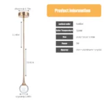 Goldoma Jellyfish pendant light hanging from ceiling, acrylic shade diffusing warm light in modern kitchen