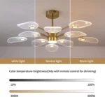 Modern 56W Dimmable LED Sputnik Chandelier, 10-Light Gold Branch Pendant Light for Dining Room, Living Room, Bedroom – top