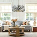 US Stock Free Shipping Modern Butterfly Crystal Round Dining Room Adjustable Height Hanging Chandeliers Pendant Light – side