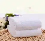 5pcs Small square towel pure cotton kindergarten white square towel foot therapy Hotel Hotel napkin small towel towels