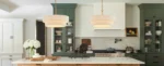 Hand Woven White Rattan Boho Pendant Light Adjustable Coastal Chandelier for Kitchen Island Dining Living Room UL Listed
