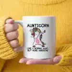Aunticorn Mug Unicorn Like A Normal Aunt But More Awesome Coffee Mugs Christmas Girl Gift Tea Milk Cup Mugs – styled in a