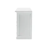 HMS Classic White Small Buffet Table Modern Luxury Sideboard Cabinet for Home Bar or Living Room Traditional Style – top view