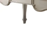 HMS 72" Luxury Modern White Melamine Wood Executive Desk with Three Drawers for Office Building Bedroom or Hospital Use