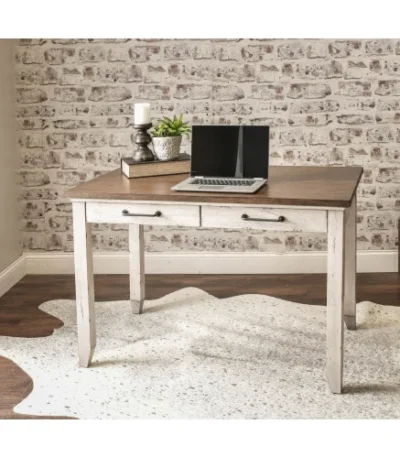 FCJ Bear Creek White Multi-Function Computer Desk Premium Table for Home or Office Use