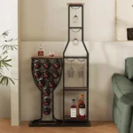 Modern Design Hanging Wine Glass Holder Rack Solid Wood FCJ Wine Storage for Home Furniture - Image 5