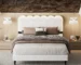 Goldoma Upholstered Full Size Bed with PU Leather Headboard – Modern Platform Bed Frame, No Box Spring Needed, Easy Assembly