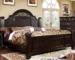 Goldoma Eastern King Size Bed – Contemporary Traditional Dark Walnut Solid Wood Furniture