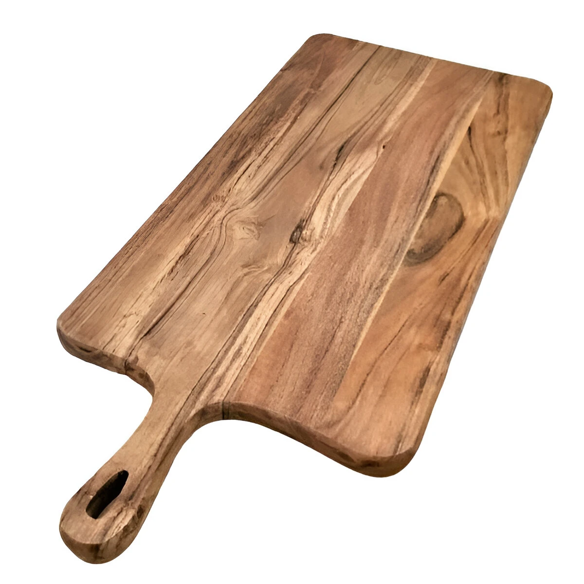 28" Rectangle Solid Wood Cutting Board Utensils for Kitchen Use