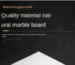 Emerald Marble Corner Shelf Wall Bathroom Mirror Front Cosmetic Storage Rack Metal Bathroom Shelf Shower Shelf Shampoo