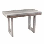 HMS 45 Brown Solid Wood Writing Desk Luxury Modern Design with Foldable Feature for Office Bedroom School Use – close-up