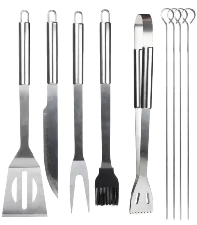 Easy to Carry BBQ Utensil Set Stainless Steel Professional Barbecue Accessories Grill Tool with Bag