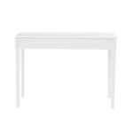 HMS Luxury White Solid Wood 43" Writing Desk with Two Drawers for Office Bedroom or CEO Office Certified Computer Table