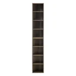 8-Tier Modern Design Tall Narrow Bookcase for Home Office Double-Decker Multi-functional Display Bookshelf