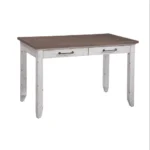 FCJ Bear Creek White Multi-Function Computer Desk Premium Table for Home or Office Use – close-up detail
