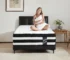 Goldoma twin hybrid mattress with memory foam and pocket springs in a bedroom