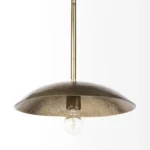 HMS Hammered Gold Pendant Light Modern Industrial Contemporary Design Warm White E26 Base for Home Ceiling Installation