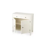 HMS 31 Two-Drawer Sideboard Modern Antique White Solid Mango Wood for Home Bar or Living Room Furniture with Two Doors – top