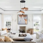 3-Light Boho Rattan Pendant Light, Handwoven Bamboo Fixture, Dimmable, E26 Base, Adjustable Height for Bedroom, Living Room