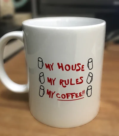 2019 Knives Out My House Rules 110z Ceramic Christmas Gift Tea Milk coffee Cup Mug