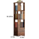 YQ FOREVER Wooden Bookshelve Bookshelf With Door Storage Rack Bookcase Living Room Furniture – base detail