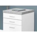 HMS 25" Gray Particle Board Filing Cabinet Drawers Modern Design Iron Metal Storage Cabinet Adjustable WorkShop File Cabinet