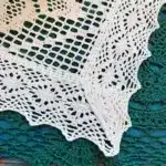 Crochet Cotton Linen Blend Table Runner, Retro Side Table Hollow Tablecloth, Lace Edge, Home Decor – base detail