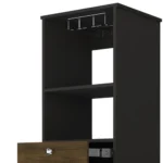 HMS 18" Black Bar Cabinet with Two Drawers - Image 5