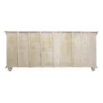 HMS 71 Modern Antiqued Beige Solid Mango Wood Sideboard Cabinet with Four Doors for Home Bar Furniture - Image 4