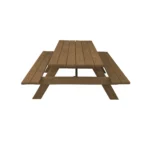 94-Inch Brown Solid Wood Folding Dining Table – close-up detail