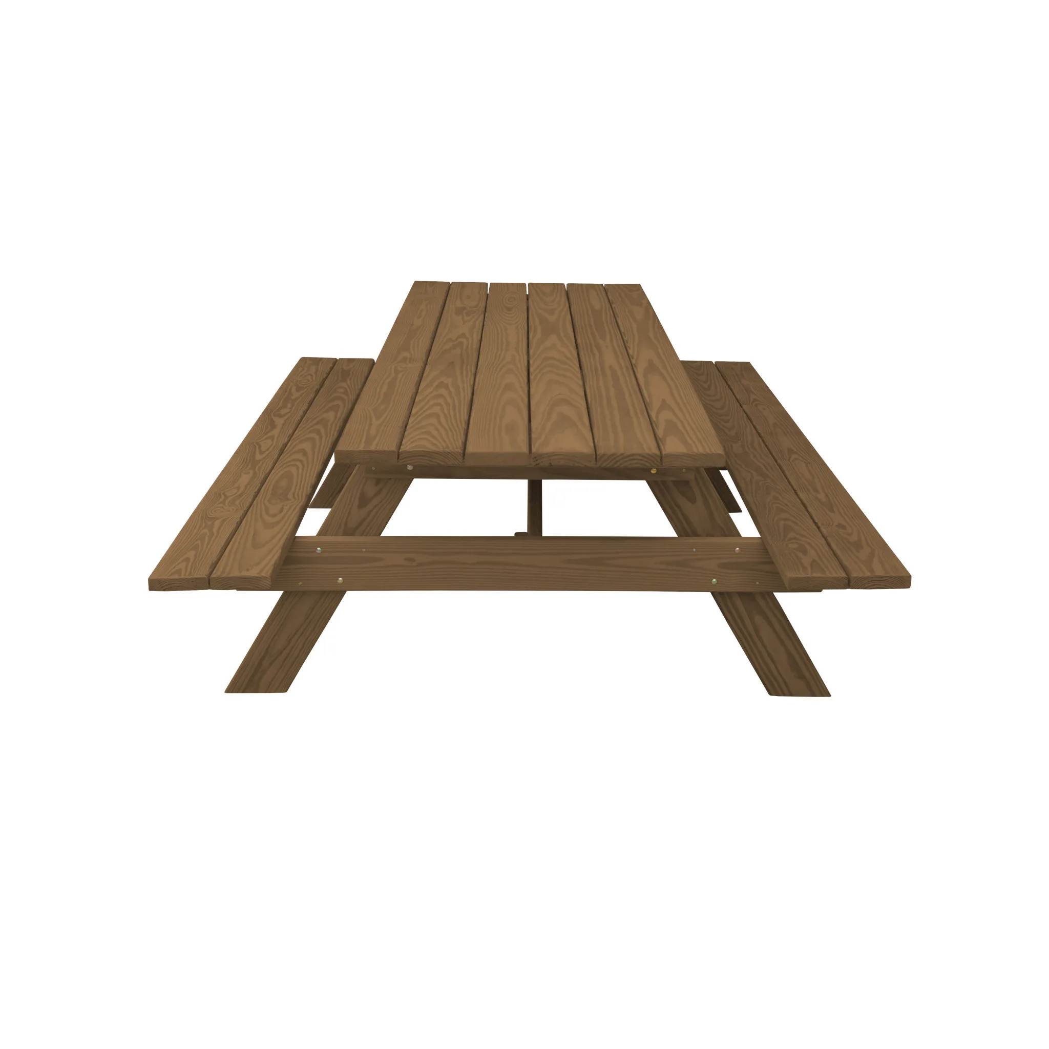 94-Inch Brown Solid Wood Folding Dining Table