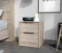 Minimalist Washington nightstand with drawers in a modern bedroom
