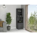 Seattle Bar Cabinet, Eight Bottle Cubbies, Two Large Open Shelves - Image 2