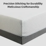 Goldoma 10-inch gel-perforated foam mattress with 7-zone support on adjustable bed