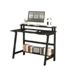 YQ FOREVER Computer Desks With Shelf Storage Office Desks Writing Desk PC Table Home Office Furniture – side view