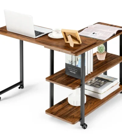360-Degree Free Rotating Multi Functional Mobile Office Desk Computer Desk