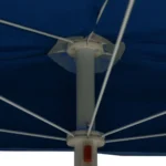 W2B VidaXL 9ft Garden Parasol Azure Blue 100% Polyester 3m Garden Umbrella with Steel Base for Courtyard 70.9 X 35.4 in