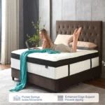 14-inch queen hybrid mattress with individually wrapped pocket springs medium firm bed-in-a-box