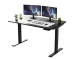 HMS 45" Bamboo Dual Motor Electric Adjustable Office Computer Desk Black on Black