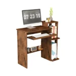 YQ FOREVER Industrial Morden Corner Study Writing Table Home Office Small Desk Storage Computer Desk