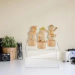 Set of 4 Frosted Acrylic Cube Display Boxes White Buffet Nesting Risers with Hollow Bottoms Cake Decorating Supplies - Image 4