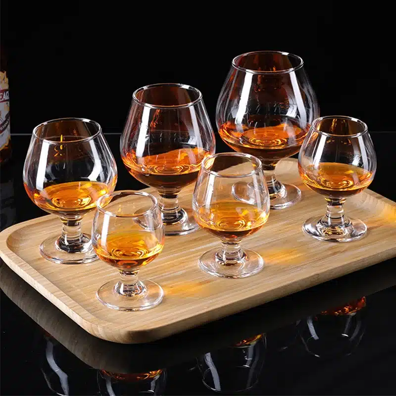 2Pcs European Wine Glass XO Whiskey Red Wine Cocktail Brandy Beer Vodka Margaret Goblet Big Belly Cup Cognac Glass Bar